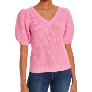 525 America Pink Puff Sweater